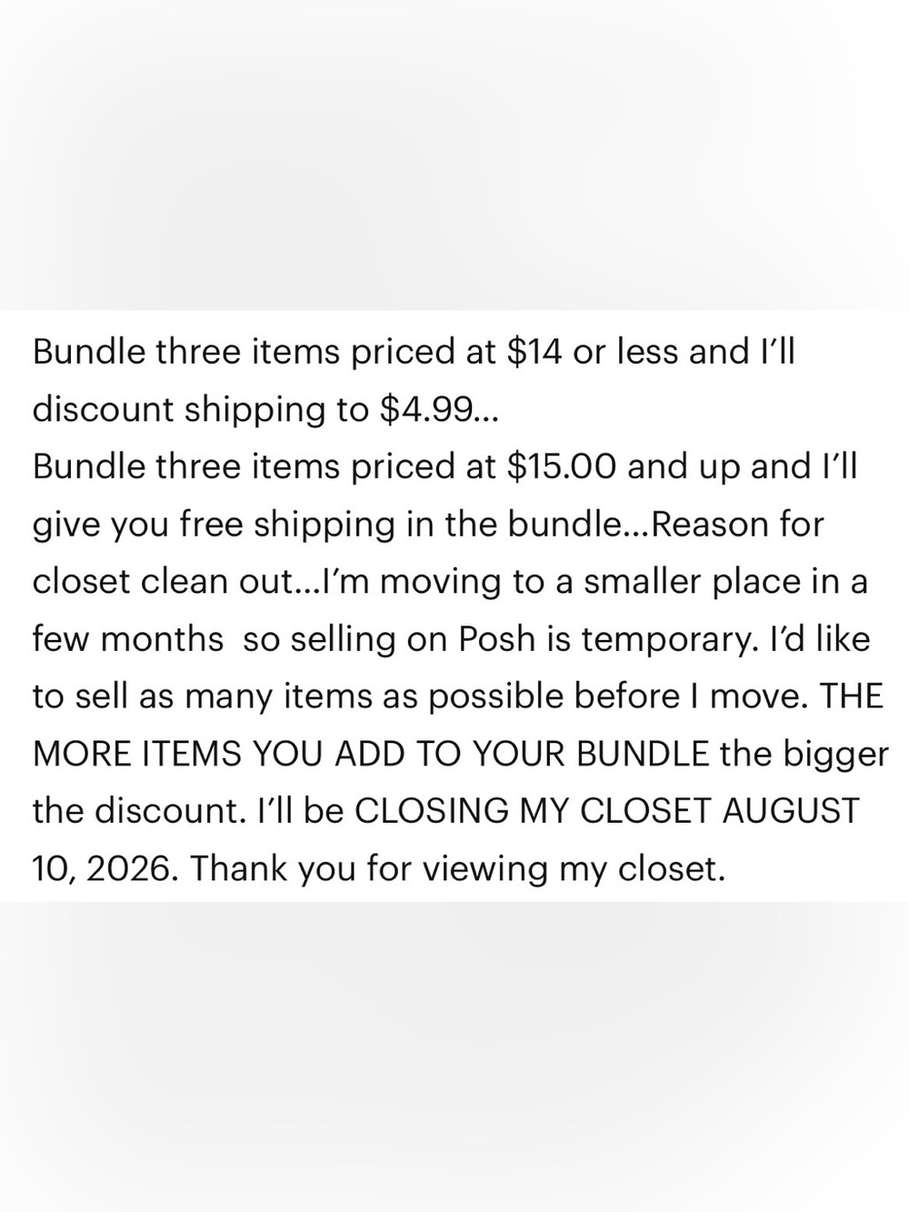 BUNDLE & SAVE….The more you add, the more you save. Items priced from $8-$50